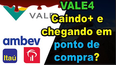 vale4, chegando em ponto de compra? - itub4, bbdc4, ambev, bbase3