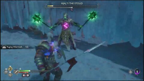 Hjalti The Stolid Boss Fight | God of War: Ragnarök 4K Clips (PS5, PS4) | God of War Ragnarok