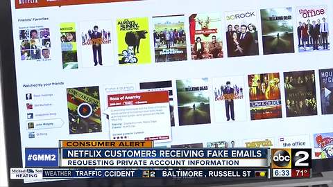 Scam alert: Customers receiving fake emails from Netflix
