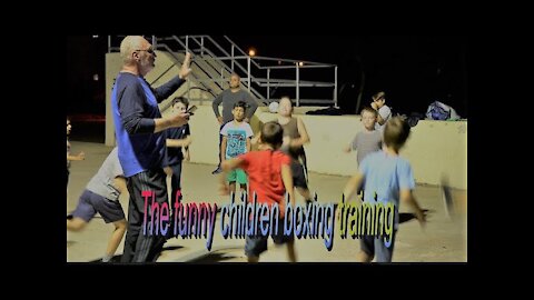 The funny children boxing training with Boris Liberman