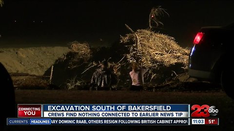 Excavation south of Bakersfield