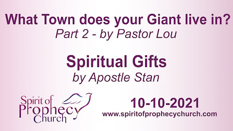 Spirit of Prophecy Church - Sunday Service 10/10/2021