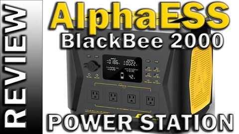 AlphaESS BlackBee 2000 Portable Power Station 2203Wh Solar Generator Battery Backup Power Supply