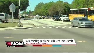 Hillsborough Co. mom tracks number of kids injured in route to school