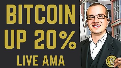 #Bitcoin up 20% | Live #AMA with Simon Dixon