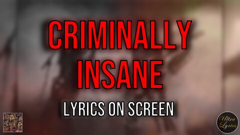 Slayer - Criminally Insane (Lyrics on Screen Video 🎤🎶🎸🥁)