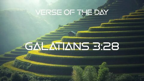 August 30, 2022 - Galatians 3:28 // Verse of The Day