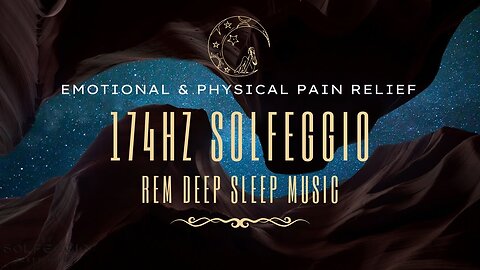 BLACK SCREEN Deep Sleep Music ✦ 174 Hz Solfeggio Frequency ✦ Emotional & Physical Pain Relief
