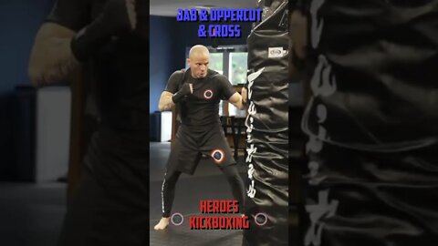 Heroes Training Center | Kickboxing & MMA "How To Double Up" Jab & Uppercut & Cross | #Shorts