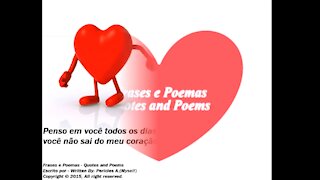 Penso em você todos os dias da minha vida [Frases e Poemas]