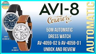 Budget Flieger! | AVI-8 Centenary 50m Automatic AV-4059-02 & AV-4058-01 Unbox & Review