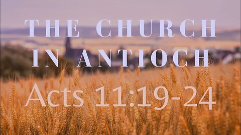 ECF Livestream | The Church in Antioch | Acts 11:19-24 | Kevin Salinas | 08.27.2023