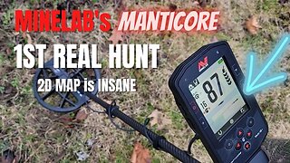 Minelab Manticore First Hunt - That 2D Display is Crazy!