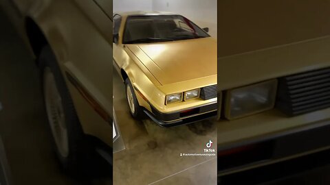 1 of 2 American Express Golden DeLorean’s at Petersen