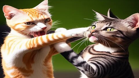 Cats Fight Funny video