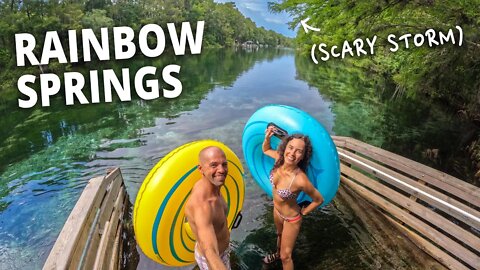 Tubing the Rainbow River (in a scary storm) | Rainbow Springs State Park, Florida