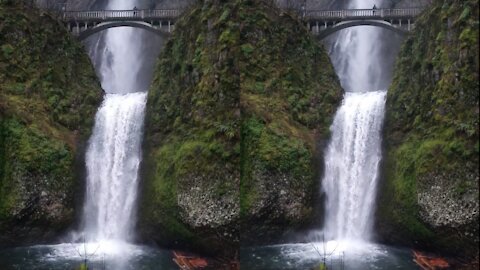 Most Beautiful Double Waterfall