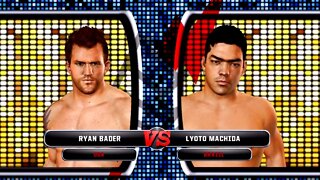 UFC Undisputed 3 Gameplay Lyoto Machida vs Ryan Bader (Pride)