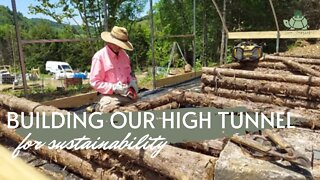 How We Constructed Our HIGH TUNNEL for Sustainable Farming!