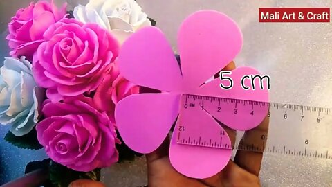 How to Make Foam Rose Flower