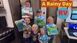 What to do with seven kids on a rainy day in an RV