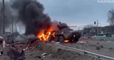 Ukraine military tanks destroyed by russian military attack, Ukraine vs Russia war live stream