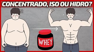 Qual o MELHOR TIPO de WHEY para EMAGRECER?💪 Concentrado, Isolado ou hidrolisado?✅Whey Perder Peso