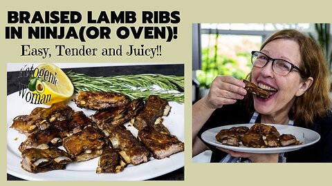 Easy Keto Braised Lamb Ribs in Ninja Foodi Grill | Tender Juicy Lamb Ribs