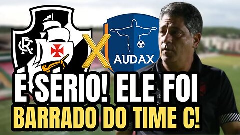 LAMENTÁVEL! JOGADOR TIDO COMO CRAQUE FICA BARRADO HOJE! NOTÍCIAS DO VASCO