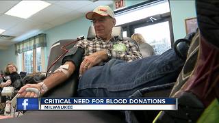 Red Cross says need for blood donors is critical