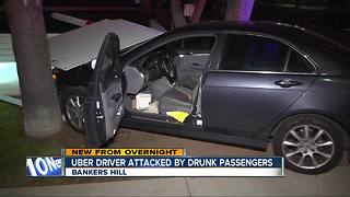 Uber driver attacked by drunk passengers