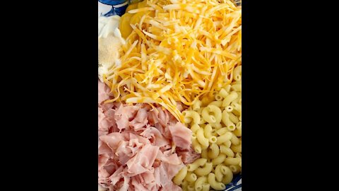 Ham and Cheese Pasta, Quick and Easy Dinner