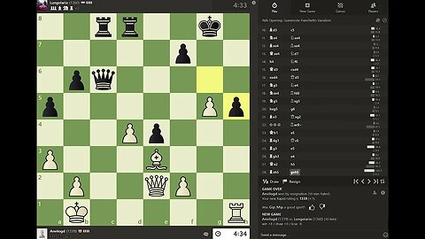 Daily Chess play - 1330 - Gave away Game 2