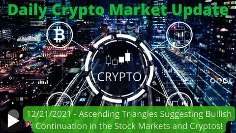 Daily Market Update - Ascending Triangle Continuation Pattern! Bulls Returning? Jasmy our winner!