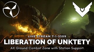 Thargoid Invasion of Unktety - AX GCZ with Station Support - Elite Dangerous Odyssey