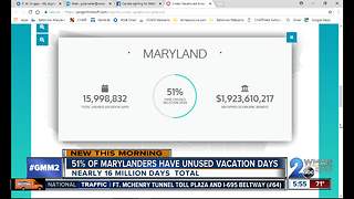 Marylanders losing millions of unused vacation days