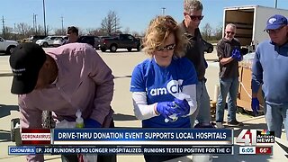 Drive-thru donation event supports local hospitals
