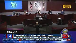 Bribery accusations discussed during board of supervisors meeting