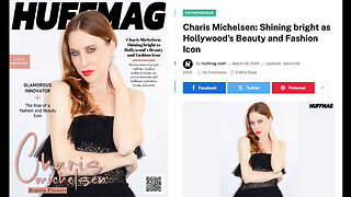 CHARIS MICHELSEN WAS FEATURED ON THE COVER OF HUFFMAG & NAMED "HOLLYWOOD'S BEAUTY AND FASHION ICON"