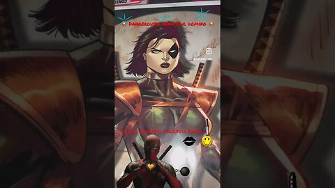 Dangerously Beautiful #Domino 💥 #marvel #tradingcards #deadpool #comics #collectibles #wow #shorts
