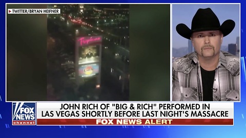 Country Music Star John Rich Who Performed Shortly Before Massacre Describes Incident!