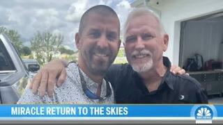 Pilot Ken Allen who suffered medical episode during mid-flight & hero passenger reunite (Oct'23)