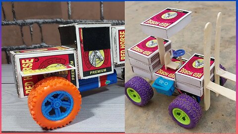 2 Amazing DIY Vehicles Toy | Matchbox Truck and Forklift | Matchbox Project | DC Motor and Battery |