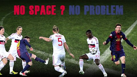 Lionel Messi - No Space? No Problem ... Goal Vs. AC Milan