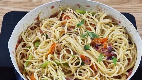 How to Make Butter Cherry Tomatoes Noodles At Home