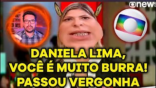 A VACA DA GLOBO PASSOU VERGONHA🐄Daniela Lima espanta o público com sua BURRICE em defesa de Moraes