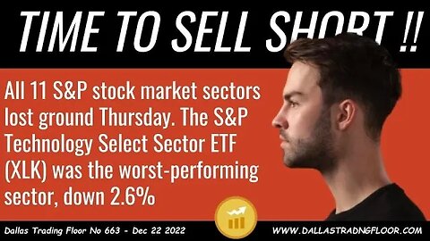 TIME TO SELL SHORT !!