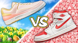 Easter VS Valentine's Day Themed Shoes? *UNRELEASED* Sneaker Showdown!