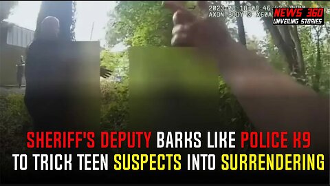 WATCH: Sheriff's deputy barks like police K9 to trick teen suspects into surrendering || News 360 ||