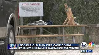 Man dies while cave diving near Tampa
